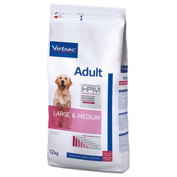 Virbac Veterinary HPM Adult Large & Medium dla psów - 2 x 12 kg