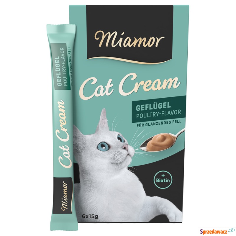 Miamor Cat Cream pasta z drobiem - 24 x 15 g - Przysmaki dla kotów - Chorzów