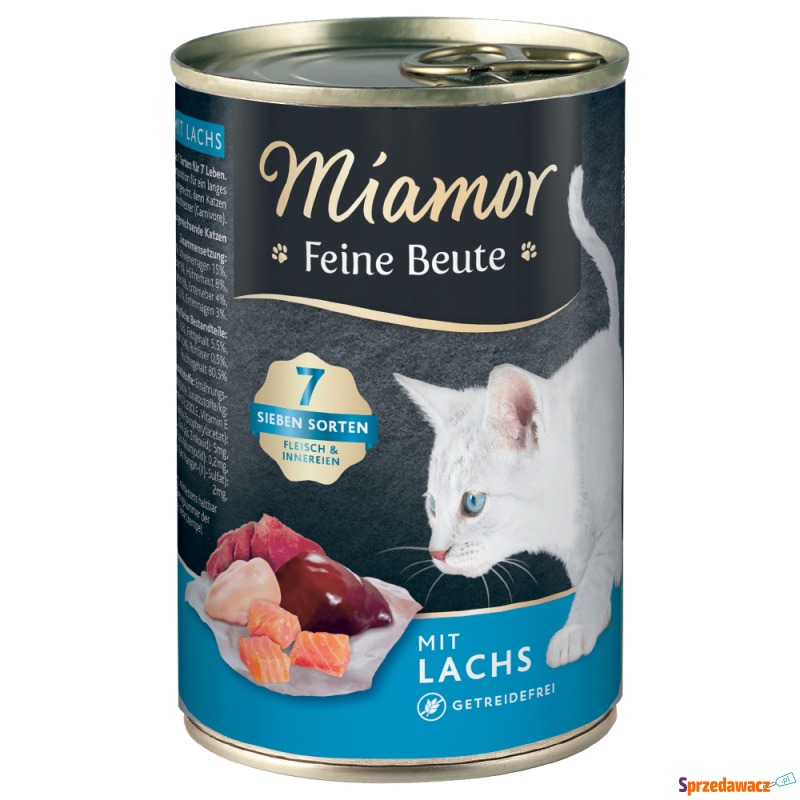 Miamor Feine Beute, 24 x 400 g - Łosoś - Karmy dla kotów - Brzeg