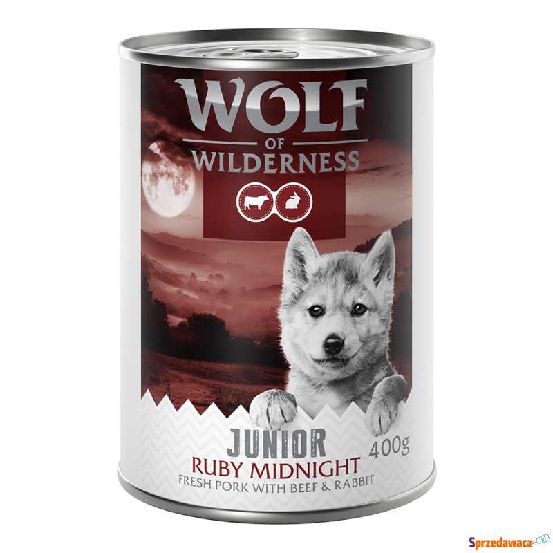 Wolf of Wilderness "RED Meat" Junior, 6 x 400... - Karmy dla psów - Dąbrowa Górnicza