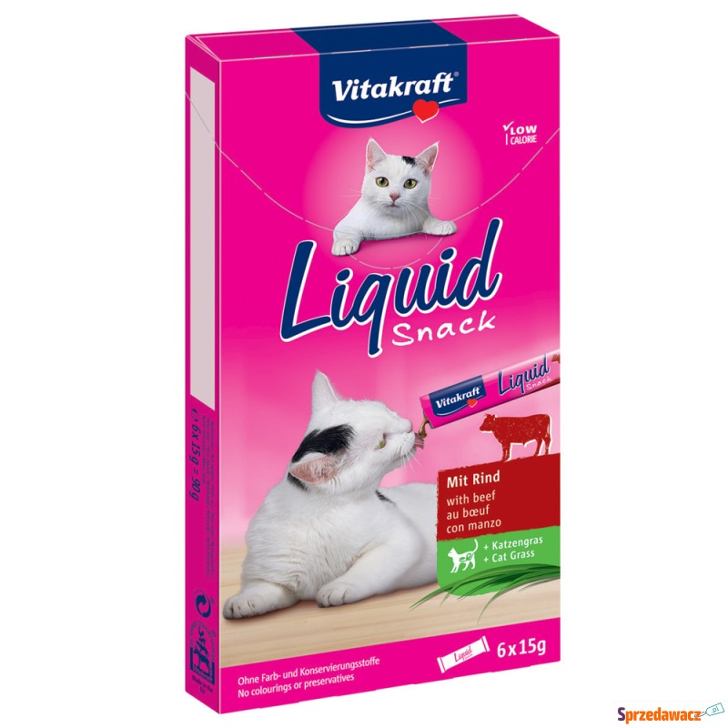 Vitakraft Cat Liquid Snack pasta z wołowiną i... - Przysmaki dla kotów - Gdańsk