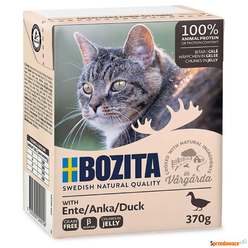 Megapakiet Bozita w galarecie, 24 x 370 g - Kaczka - Karmy dla kotów - Leszno