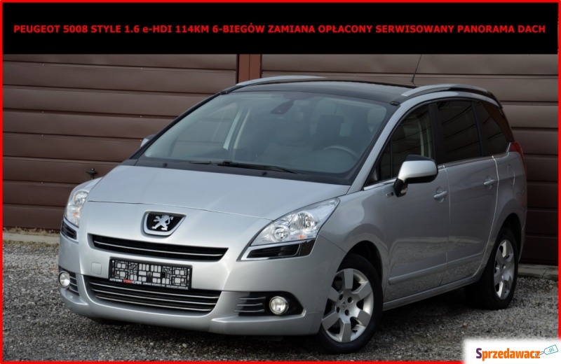 Peugeot 5008  Minivan/Van 2013,  1.6 diesel - Na sprzedaż za 28 900 zł - Zamość