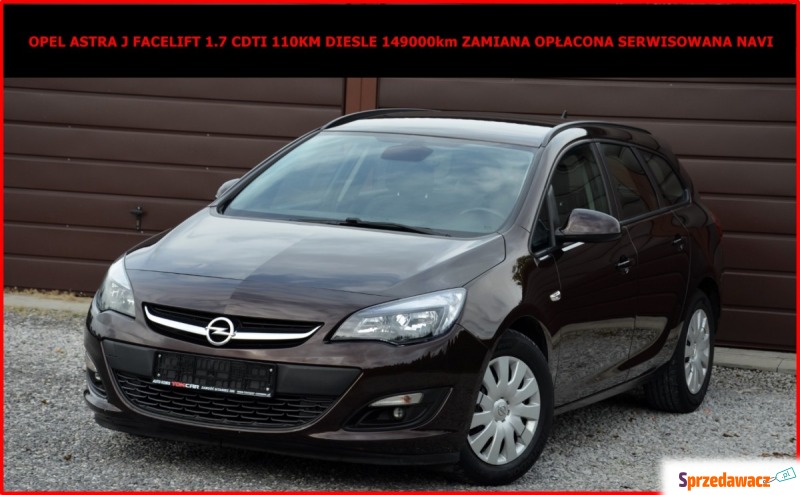 Opel Astra  Kombi 2014,  1.7 diesel - Na sprzedaż za 29 900 zł - Zamość