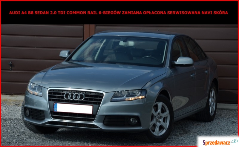 Audi A4  Sedan/Limuzyna 2011,  2.0 diesel - Na sprzedaż za 37 900 zł - Zamość
