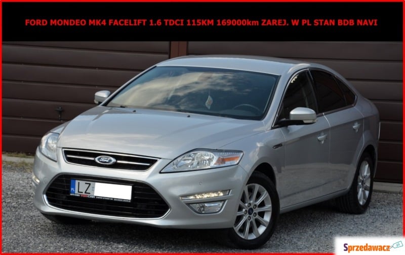 Ford Mondeo  Sedan/Limuzyna 2012,  1.6 diesel - Na sprzedaż za 29 900 zł - Zamość