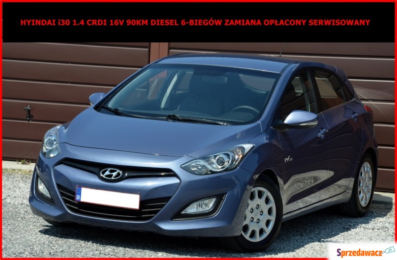 Hyundai i30 2012,  1.4 diesel - Na sprzedaż za 28 900 zł - Zamość