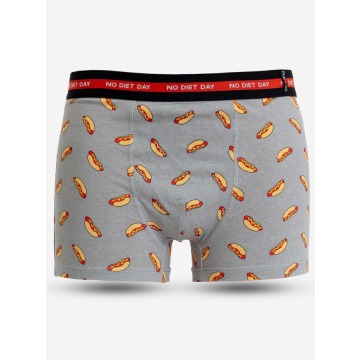 Bokserki Męskie Szare MyStars Hot Dog