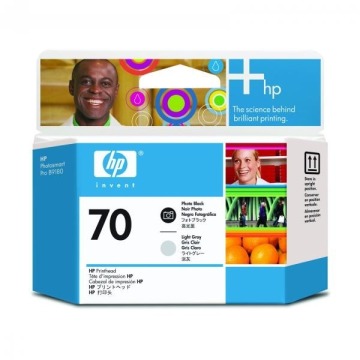 HP oryginalny głowica drukująca C9407A, No.70, photo black/light grey, HP Photosmart Pro B9180, Desi