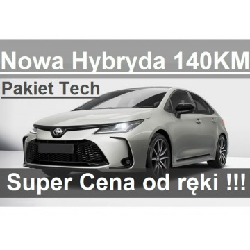 Toyota Corolla - Nowa Hybryda 140KM 1,8 Pakiet Tech Comfort Kamera Dostępny  - 1305zł