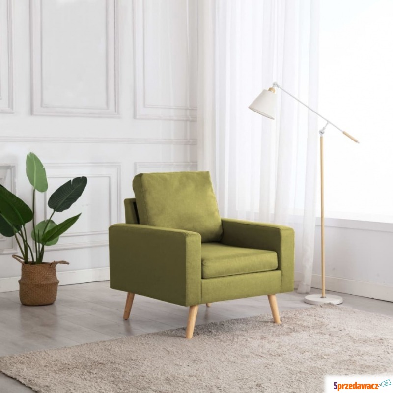Fotel, zielony, tapicerowany tkaniną - Krzesła biurowe - Elbląg