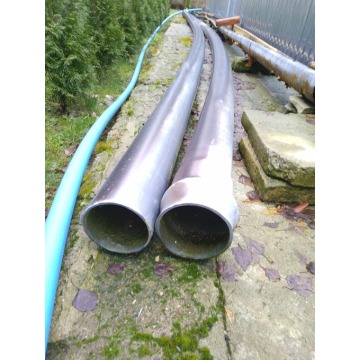 Rura kanalizacyjna wodociągowa śr 10cm długość 6m plastikowa 2 sztuki
