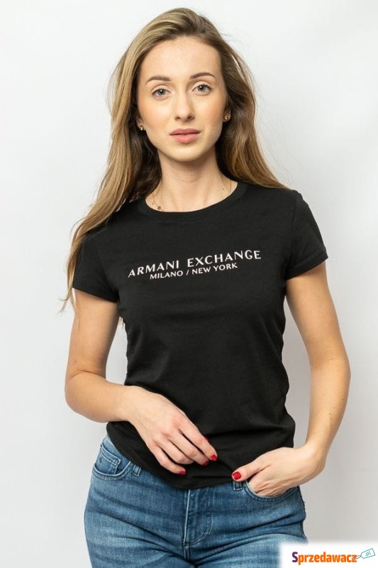 
T-shirt damski Armani Exchange 8NYTAB YJG3Z czarny - Bluzki, koszule - Kraków