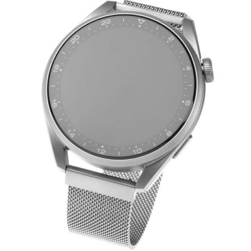 Mediolański pasek Fixed Mesh Strap 18 mm do smartwatcha, srebrny
