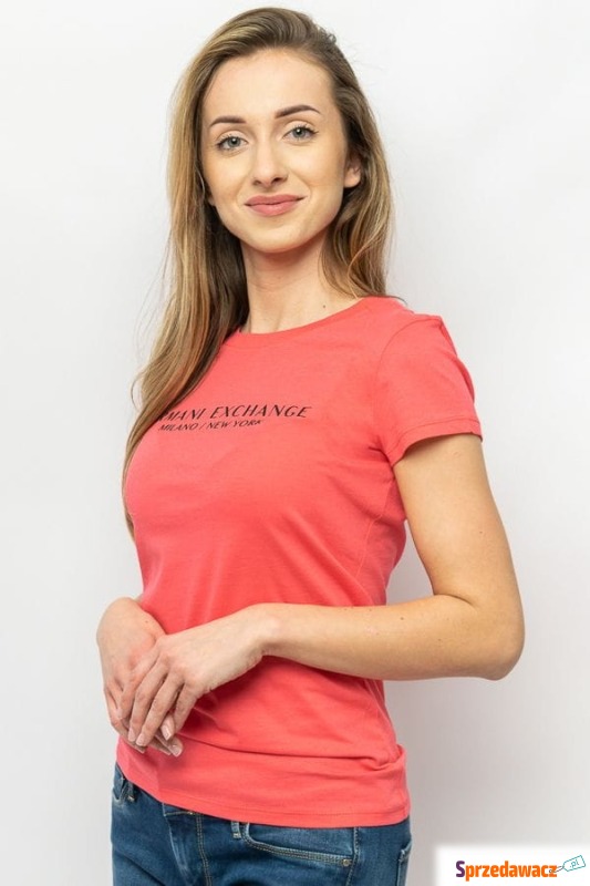 
T-shirt damski Armani Exchange 8NYTAB YJG3Z różowy - Bluzki, koszule - Bielsko-Biała
