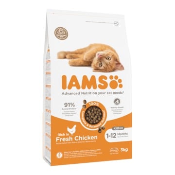 IAMS Advanced Nutrition Kitten, ze świeżym kurczakiem - 3 kg