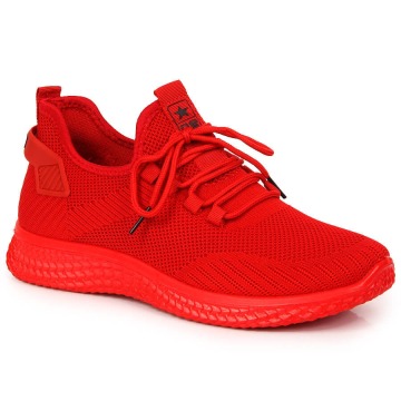 Buty sportowe męskie wsuwane czerwone News 3634