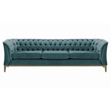 3 Osobowa Sofa Moderna Kolor Do Wyboru, Drewniane Nogi 248x74x80cm