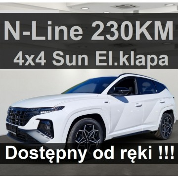 Hyundai Tucson - N-Line 4x4 230KM Pakiet Sun El. klapa Niska Cena 2005 zł od ręki