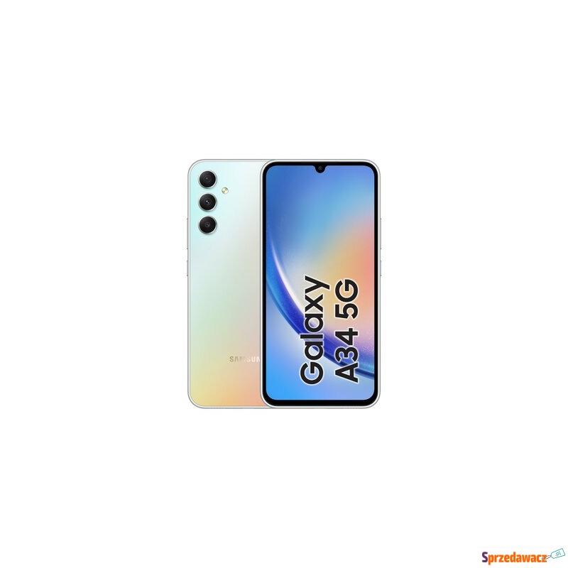 Smartfon Samsung Galaxy A34 5G 6/128GB srebrny - Telefony komórkowe - Komorniki
