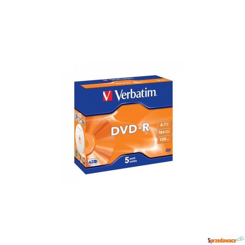 DVD-R Verbatim Matt Silver 4,7GB 16x 5szt. jewel... - Pozostałe - Chełmno