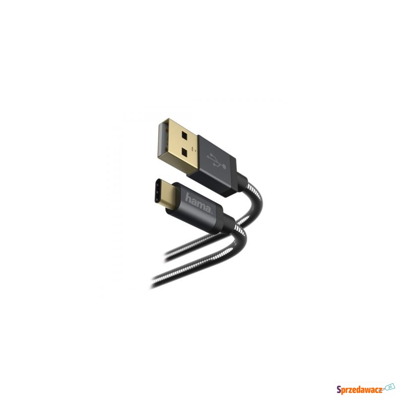 Kabel ładujący USB-C Hama czarny - Okablowanie - Pabianice