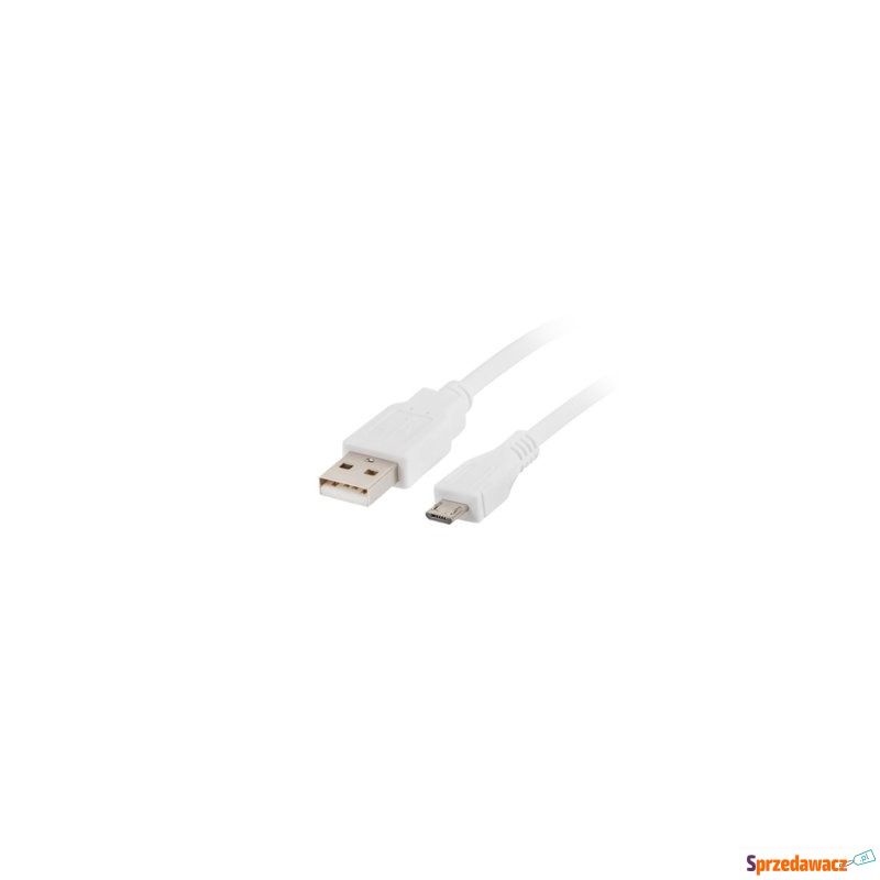 LANBERG Kabel USB 2.0 micro AM-MBM5P 1M biały - Okablowanie - Zamość