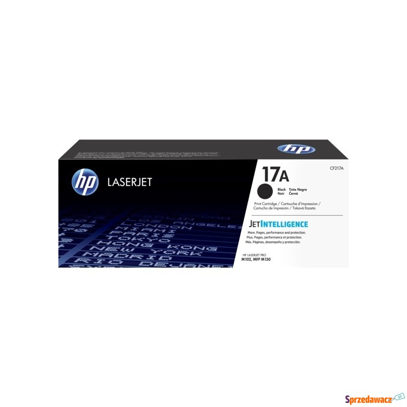 Oryginalny toner HP 17A czarny (CF217A) - Tusze, tonery - Słupsk