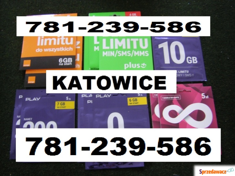 Zarejestrowane Pewne Karty sim karta anonom s... - Pozostały sprzęt tel... - Katowice