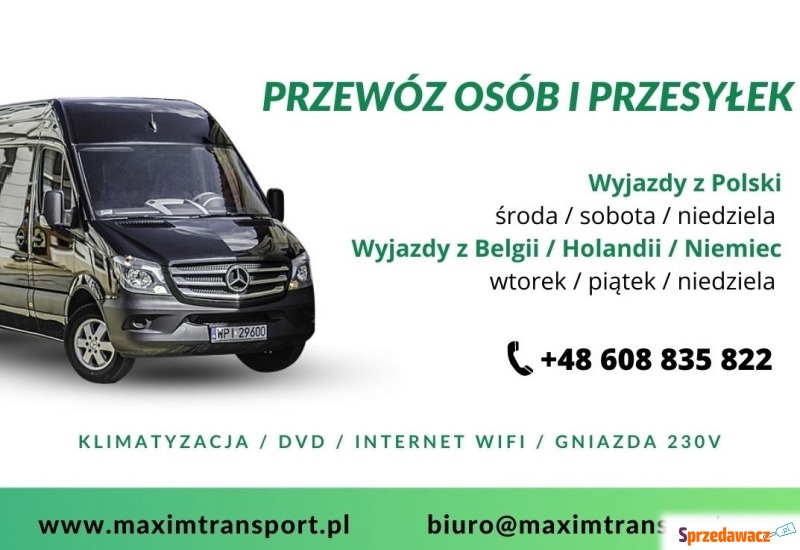 Wyjazd dużym i komfortowym busem do Belgii Ho... - Transport, spedycja - Białystok