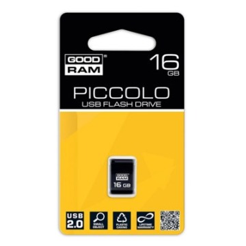 Pendrive GOODRAM PICCOLO 16GB BLACK Retail 10