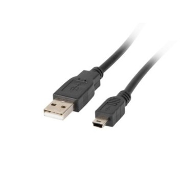 LANBERG Kabel USB 2.0 mini AM-BM5P 1.8M czarny (CANON) Ferryt