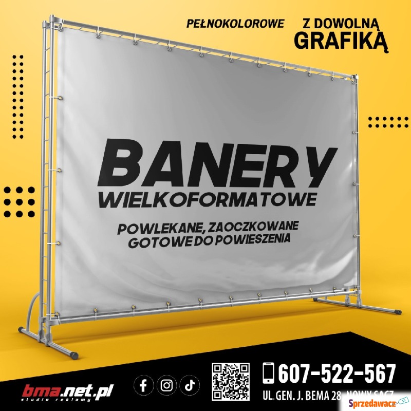 Banery Nowy Sącz, banery wyborcze, banery reklamowe - Reklama, marketing - Nowy Sącz