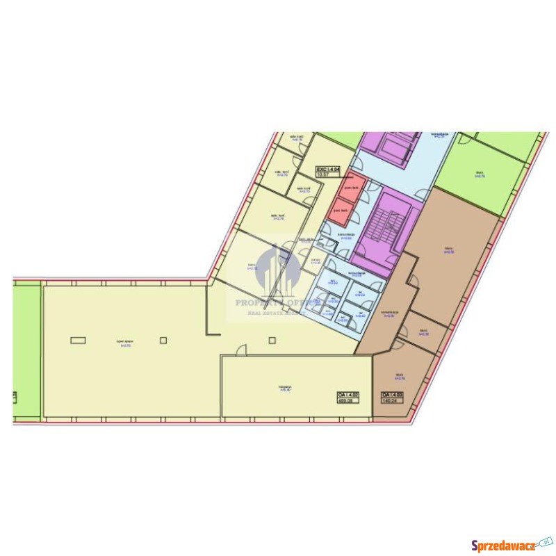 Mokotów: podnajem-biuro 163,12 m2 - Lokale użytkowe do w... - Warszawa