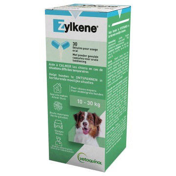Zylkene kapsułki uspokajające dla psa 10 - 30 kg, 225 mg - 30 szt.