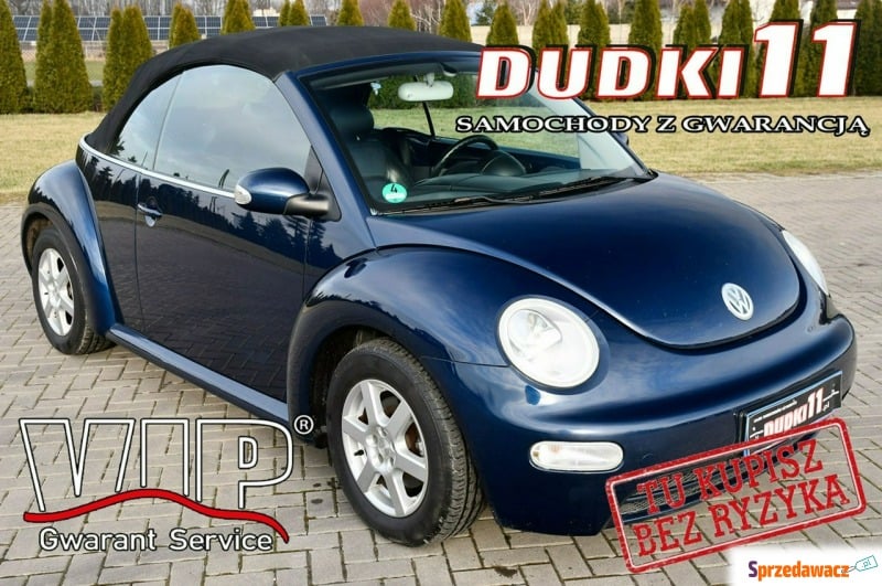 Volkswagen New Beetle  Kabriolet 2003,  1.6 benzyna - Na sprzedaż za 9 900,00 zł - Kutno
