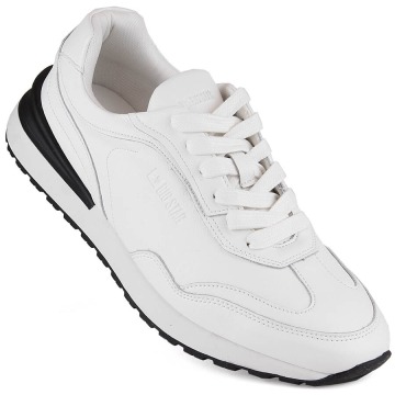 Skórzane buty męskie sportowe białe Big Star NN174288