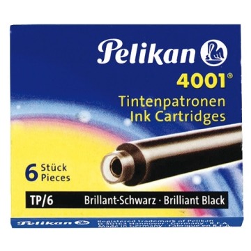 Naboje atramentowe TP/6 4001 krótkie czarne Pelikan