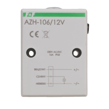 Automat zmierzchowy F&F AZH-106-12V 16A 11-14V AC/DC IP65 natynkowy - wysyłka w 24h
