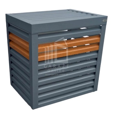 Osłona klimatyzatora - pompy ciepła 80x50x120 cm antracyt + jasny orzech ID457