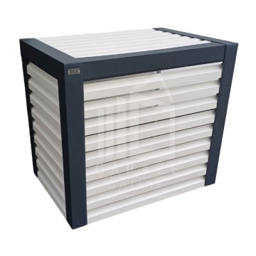 Osłona klimatyzatora - pompy ciepła 90x50x110 cm biały + antracyt ID461