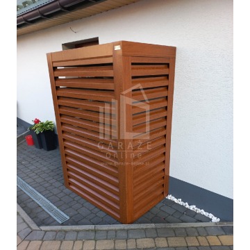 Osłona pompy ciepła 100x60x190 cm ciemny orzech... - Pozostałe artykuły do... - Lubin - zdjęcie 6
