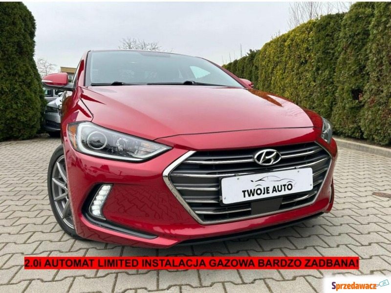 Hyundai Elantra  Sedan/Limuzyna 2017,  2.0 benzyna+LPG - Na sprzedaż za 67 800 zł - Tarnów