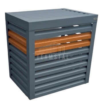 Osłona klimatyzatora - pompy ciepła 80x50x120 cm antracyt + jasny orzech TS550