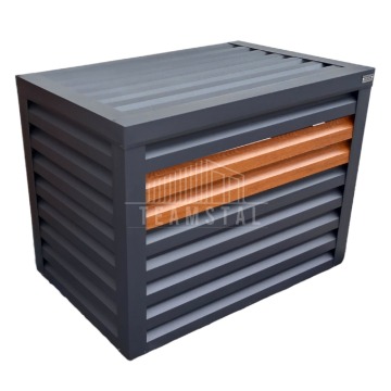 Osłona klimatyzatora - pompy ciepła 70x40x60 cm antracyt + jasny orzech TS566