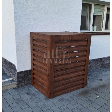 Osłona pompy ciepła 80x40x120 cm ciemny orzech... - Pompy ciepła - Łuków - zdjęcie 11
