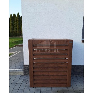 Osłona pompy ciepła 80x40x120 cm ciemny orzech... - Pompy ciepła - Łuków - zdjęcie 2