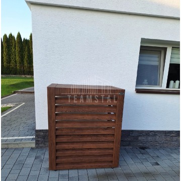 Osłona pompy ciepła 80x40x120 cm ciemny orzech... - Pompy ciepła - Łuków - zdjęcie 8