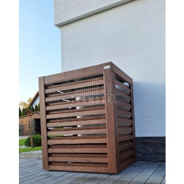 Osłona pompy ciepła 80x40x120 cm ciemny orzech... - Pompy ciepła - Łuków - zdjęcie 7