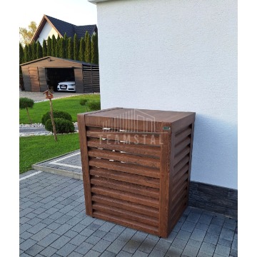 Osłona pompy ciepła 80x40x120 cm ciemny orzech... - Pompy ciepła - Łuków - zdjęcie 5